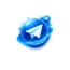 futuristic_glowing_telegram_icon